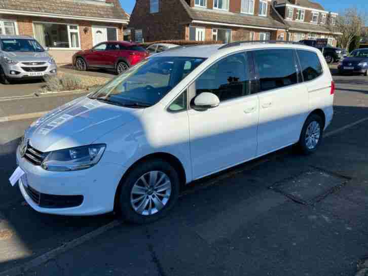 VW Sharan SE 2.0TDI 140 (2014) White (low mileage)