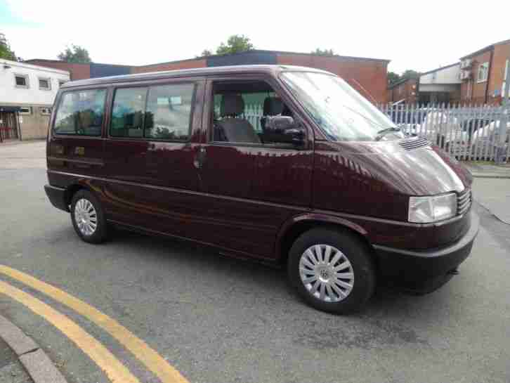 VW T4 Caravelle GLA minibus 2.5 petrol auto1996 metallic maroon make nice camper