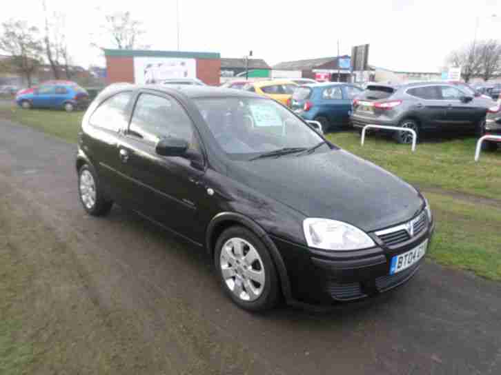 Vauxhall Corsa 1.2i 16v 2004 Active 3 DOOR IN BLACK MAY 2015 MOT BARGAIN PRICE