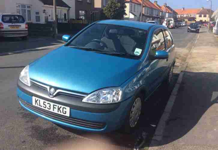 Vauxhall Corsa 2003 blue FSH owned from new