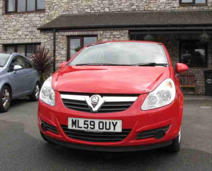 Vauxhall Corsa Active 2009 (59 plate) 1.0ltr 5door Red (low mileage 31K)