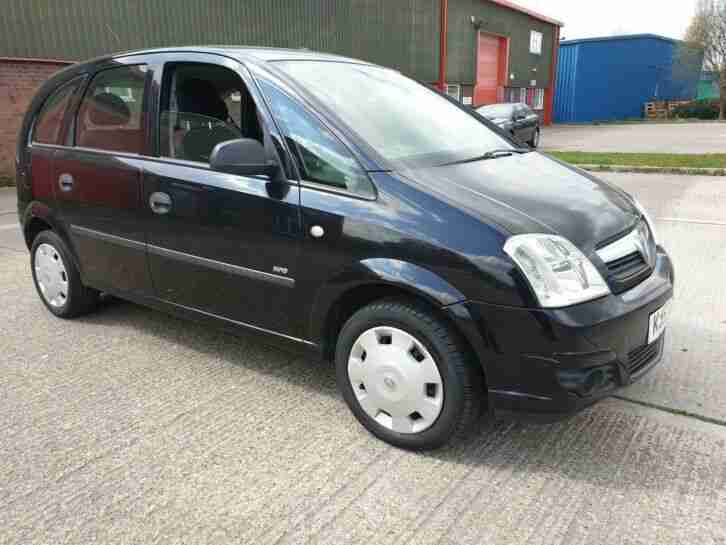 Vauxhall Meriva 1.4 2007 5dr black 12 months MOT FSH HPI clear MPV Lovely car