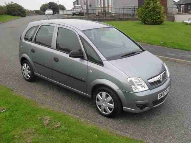 Vauxhall/Opel Meriva 1.4i MPV 16v ( a/c ) 2007MY Life ONLY 52400 Mls MOT 7/9/16