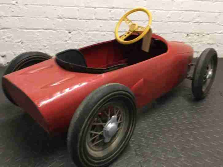 Vintage 1960's Sharknose Ferrari pedal car Barn Find