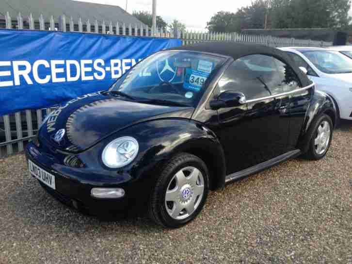 Volkswagen Beetle CONVERTIBLE 2.0 2dr AUTOMATIC WITH LEATHER 2003 03 REG