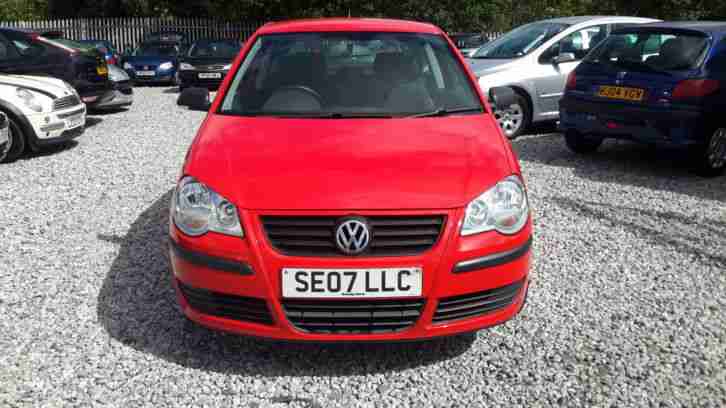 Volkswagen Polo 1198cc Petrol, Red, 3 Door, Hatchback,2007(07), Long Mot, Clean.