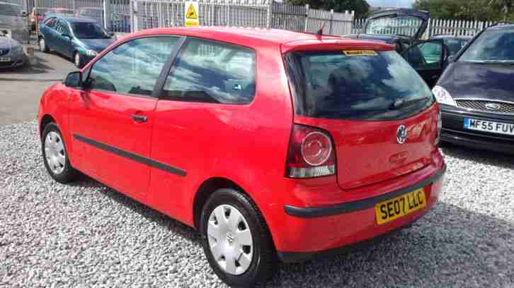 Volkswagen Polo 1198cc Petrol, Red, 3 Door, Hatchback,2007(07), Long Mot, Clean.