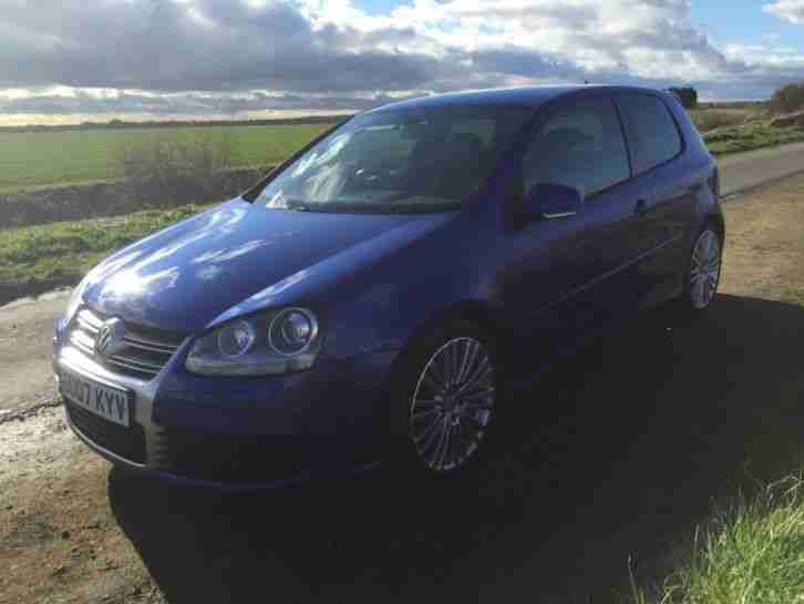 Vw golf r32 s/a dsg blue sat nav 07 plate