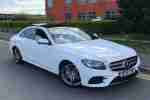 WHITE 2016 MERCEDES BENZ E220D AMG LINE