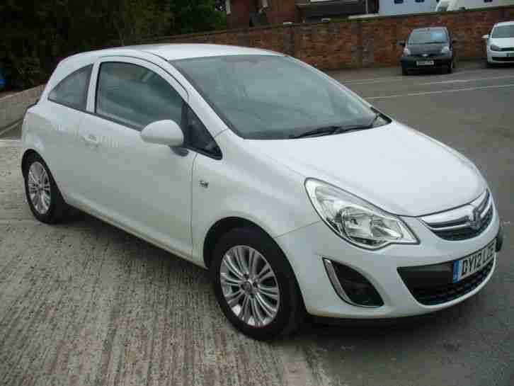 White Vauxhall Corsa 1.0i 12v ( 65ps ) ( a/c ) ecoFLEX 2012 Active