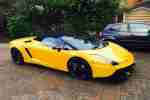 Yellow gallardo spyder, new clutch, very high