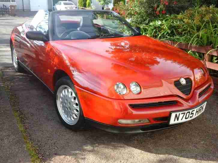 alfa romeo spider 2.0TS, low mileage. MOT and TAX. good history. reduced