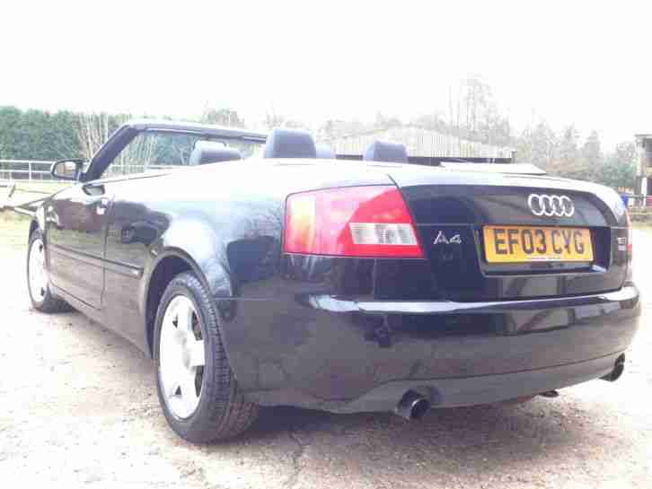 audi a4 1.8t S line cabriolet black 2003