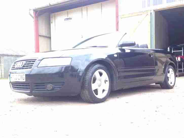 audi a4 1.8t S line cabriolet black 2003