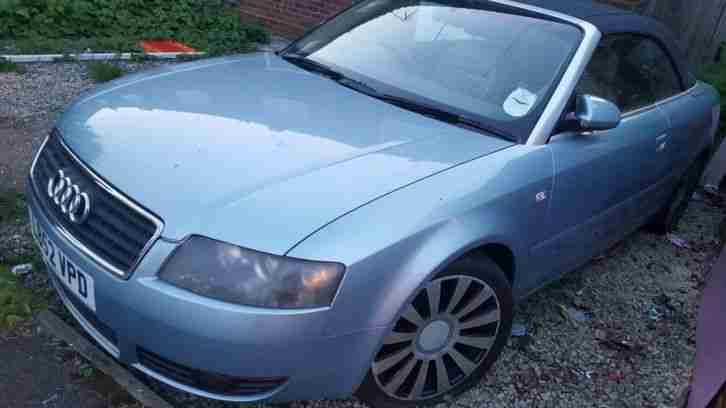 Audi a4 convertible sport 2.5 tdi auto spare or repair , Dont Start