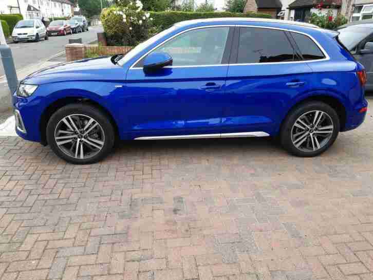 Audi Q5 S-LINE 40-TDI QUATTRO 2.0 LITRE 204PS AUTO 8100 MLS 21 REG IN ULTRA BLUE