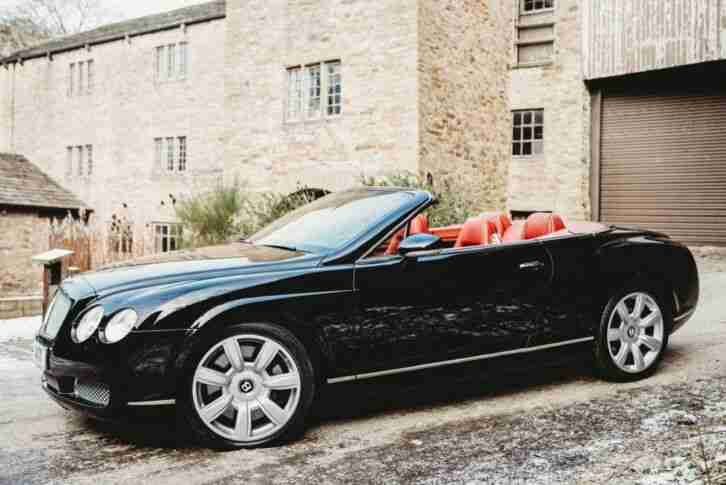 Bentley Continental GTC 2007 80k Black Rare Red Leather Immaculate