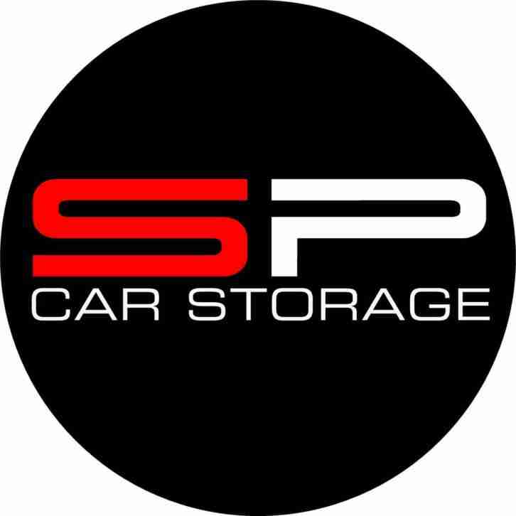 Car storage facility. Ferrari car from United Kingdom