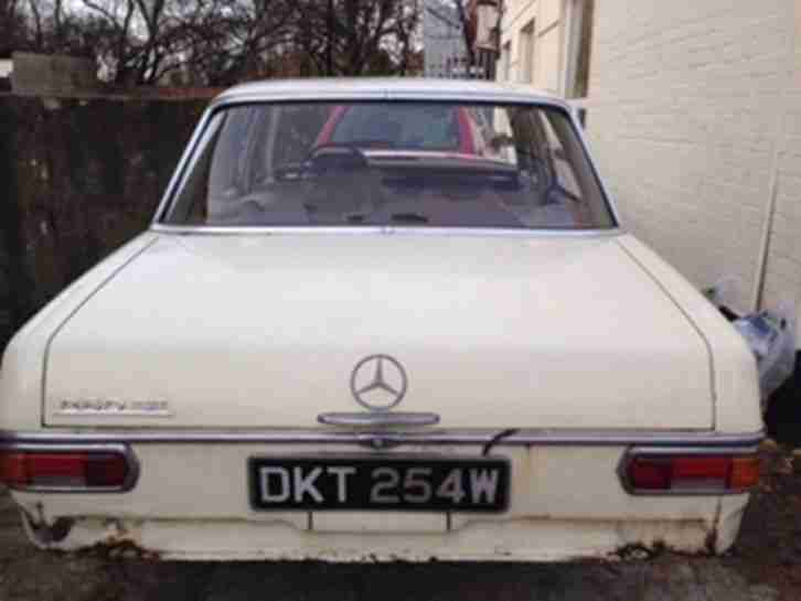 classic Mercedes 250SE 1970 LHD body shell with V5 log book 1 owner