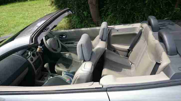 convertible renault megane cabriolet , grey color with panoramic roof