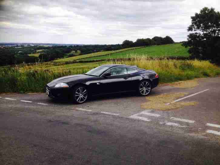 jaguar xk 2006 private plate new shape black, Ivory leather, aluminium body
