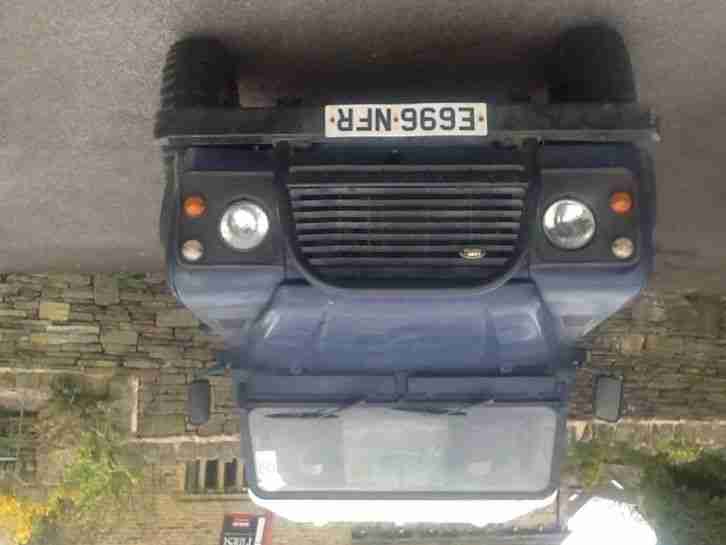 land rover defender 90 (1988) 200tdi in blue pulls anything used everyday