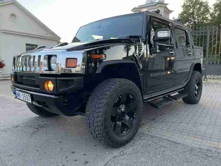 LHD 2006 HUMMER H2 SUT 6.0 V8 AUTO BLACK PICKUP MONSTER ALL TERRAIN TRUCK