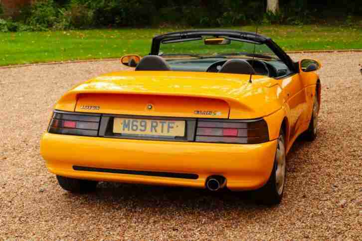 Lotus Elan S2 M100, 1995. Norfolk Mustard with Raven leather interior