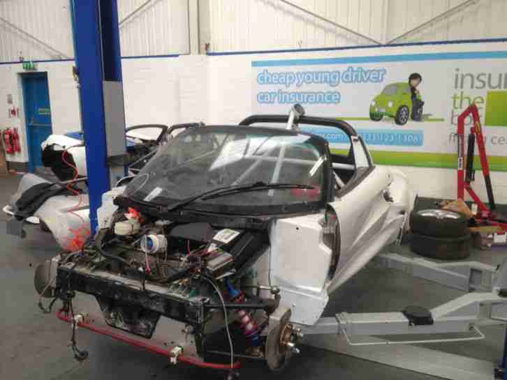 lotus elise race cars chassis with everything to rebuild and lots of spare
