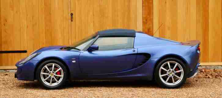 Lotus Elise S2 111S, 2003. Atlantic Blue metallic with Biscuit leather seats.