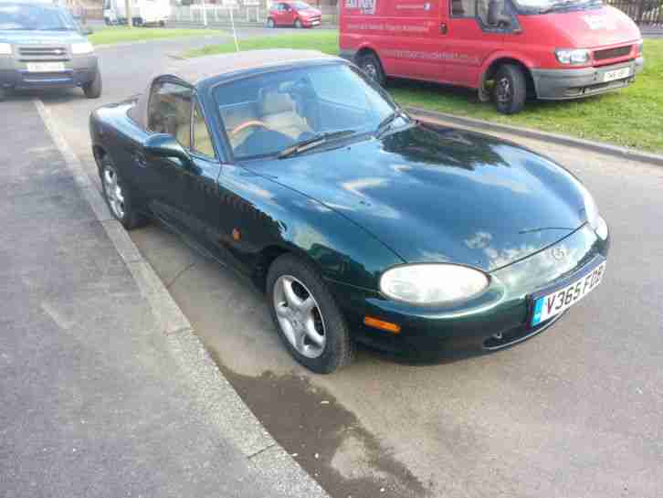 mx5 mk2 in green convertable