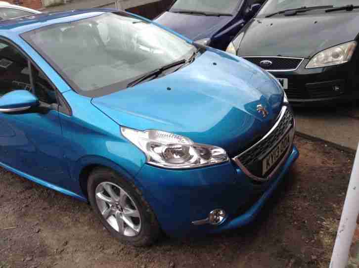 peugot 208 2013 reg 1.0 petrol active 3 door