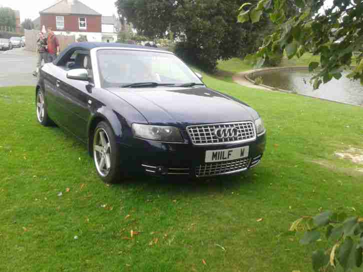 S4 convertible. Audi car from United Kingdom