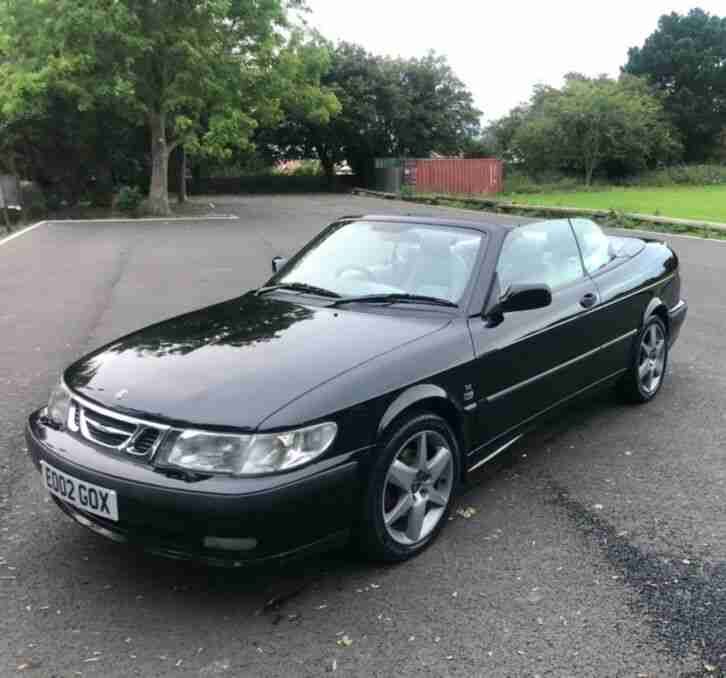 Saab 9 3 black convertible 2.0T