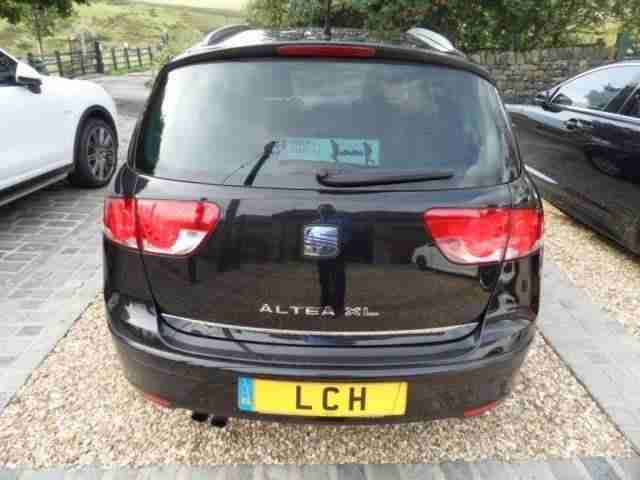 seat altea xl 2.0 tdi 6 speed stylance 5 door hatch 2008 black diesel 132k fsh