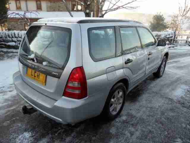 subaru forester xln awd 4x4 est 54 reg 2004 full grey leather metalic silver fsh