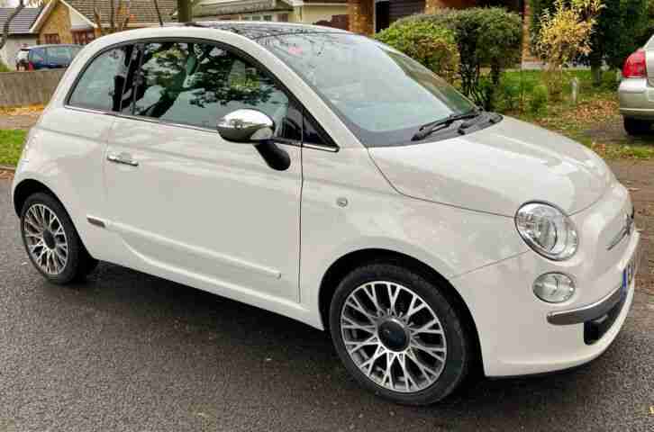 SUPERB MINT 2014 FIAT 500 1.2 CULT ONLY 39,749 MILES ONE OWNER FSH LEATHER SEATS