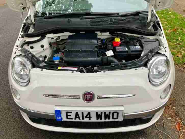 SUPERB MINT 2014 FIAT 500 1.2 CULT ONLY 39,749 MILES ONE OWNER FSH LEATHER SEATS