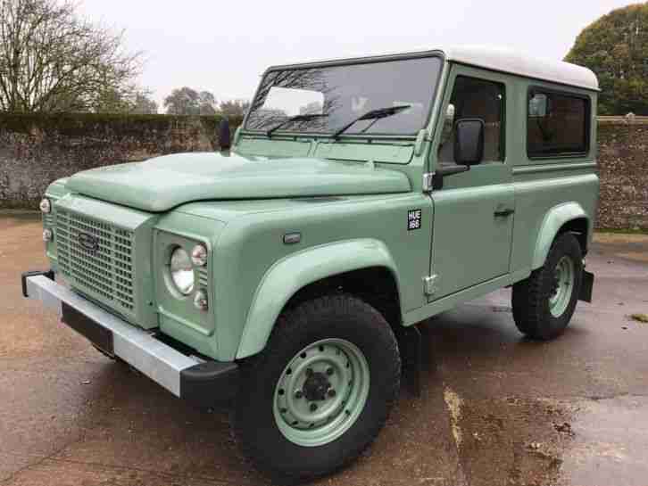 Superbly executed 2003 Land Rover Defender 90 TD5 Heritage replica+W8 HUE plate