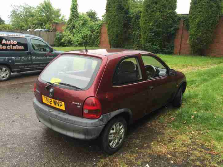 Vauxhall corsa 1.0 1999 3 door mot april 29th 2016 cheap car bargain