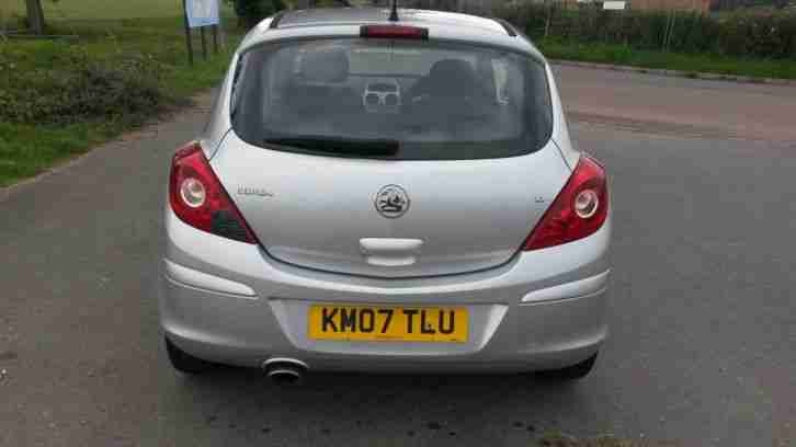 vauxhall corsa 1.2 sxi 2007 silver