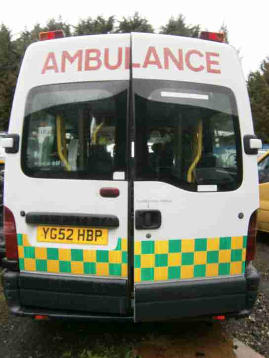 vauxhall movano ambulance minibus windows
