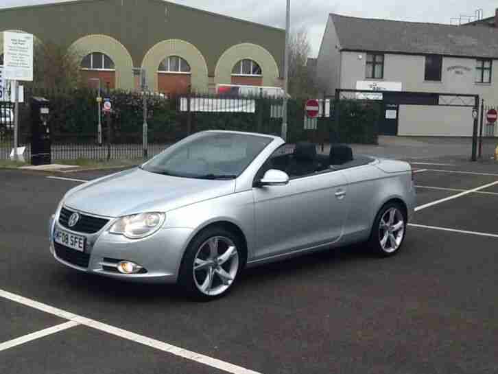 volkswagen eos 2.0 tdi 140 bhp 6 speed 08 plate 12 months mot hpi clear may px