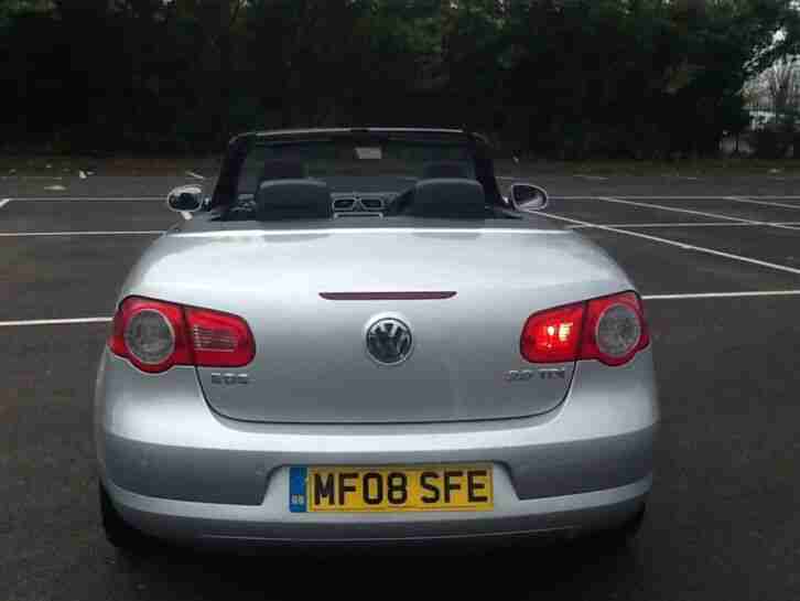 volkswagen eos 2.0 tdi 140 bhp 6 speed 08 plate 12 months mot hpi clear may px