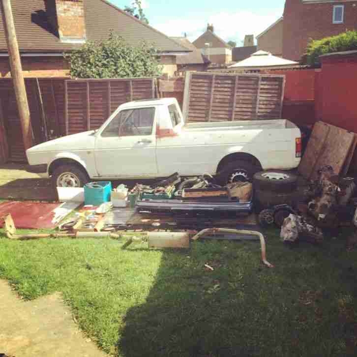 volkswagen mk1 caddy pick up project