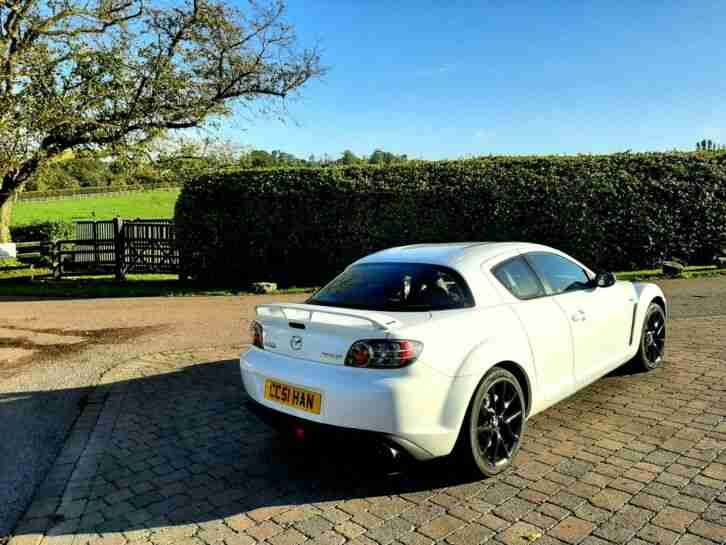 White Mazda RX8 40th Anniversary 2008 231ps