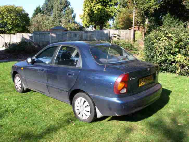 Daewoo 2001 LANOS 1.6 SX 4 DOOR SALOON 71000 MILES AIR CON MOT. car for ...