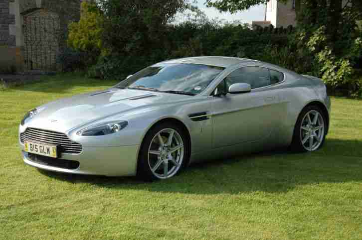 Aston Martin 2005 VANTAGE V8 SILVER Blue leather suede lining 30K