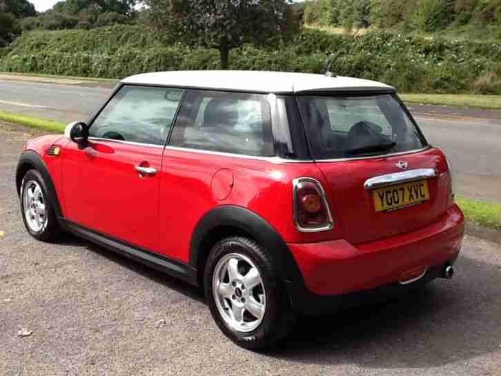 Mini 2007 COOPER RED WITH WHITE ROOF FACE LIFT MODEL INDICATOR. car for ...